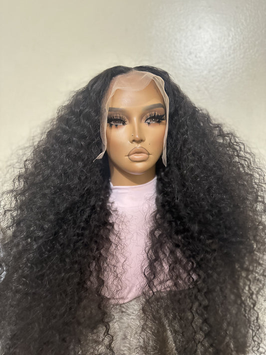 13x6 Transparent Lace Frontal Wig - Deep Wave